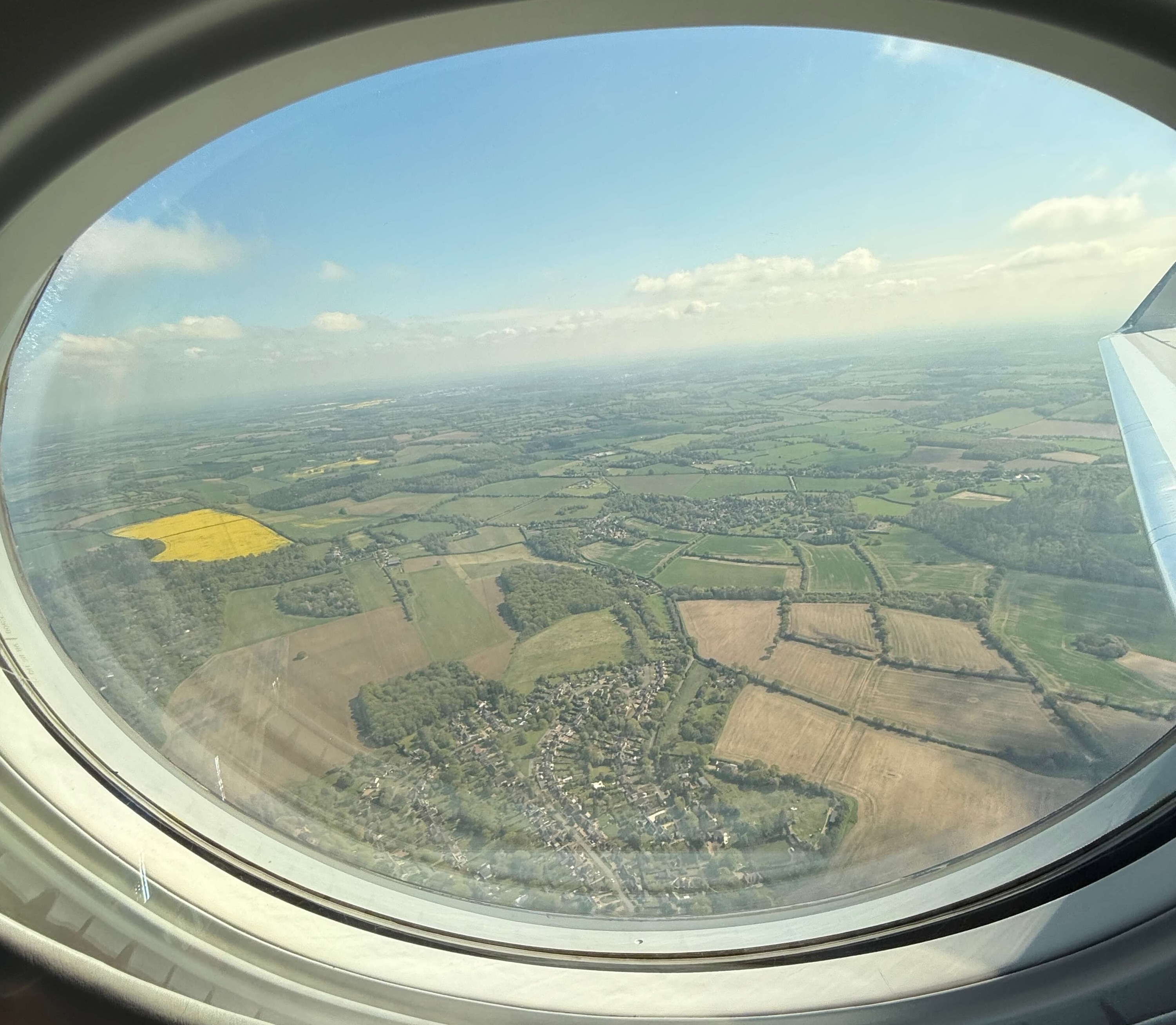 london-airplane-view
